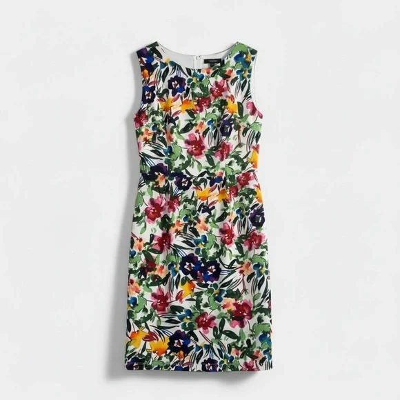 APT 9 Floral Sheath Dress Garden Party Wedding Easter Career Spring-Size 10 - Picture 4 of 9